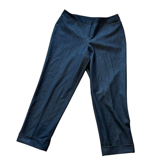 Lane Bryant Denim Chambray Trouser Dress Pants - Picture 2 of 8